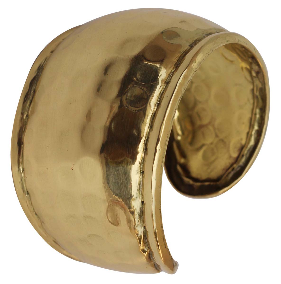Wholesale Bracelets from India – Cuff Bracelet – Cast in Brass – Brass Polished – Hammered Effect – Bracelets in Bulk